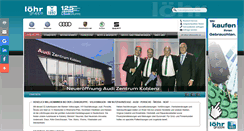 Desktop Screenshot of loehr-automeile.de